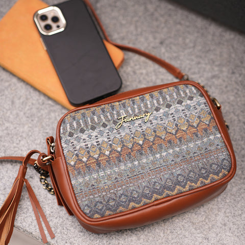 Deccan Trapeze - Azure cuboid bag