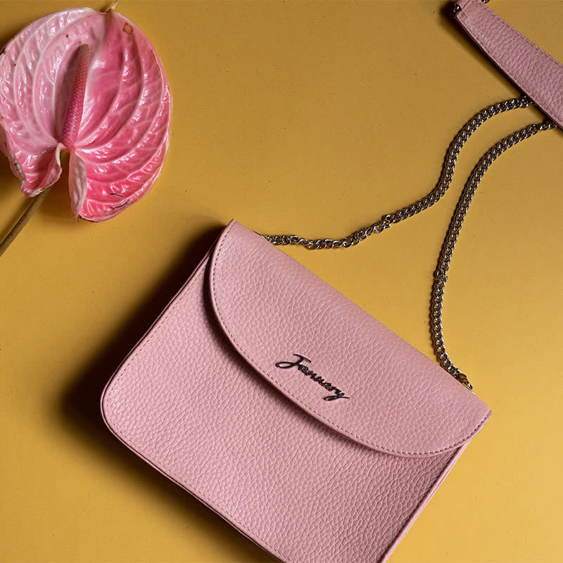 Pink Coloured Exclusive Hand Bag, Sling Bag & Envelope Purse 3Pcs Comb –  Royskart