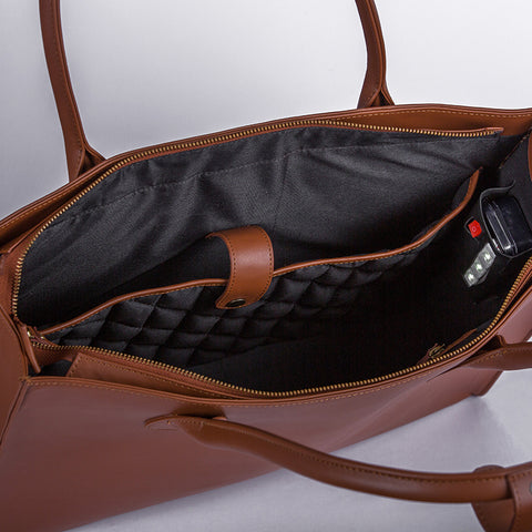 Tan Leather Tote Bag for women by January leathers